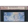 Image 1 : Bank of Canada $5, 2002 - Replacement
