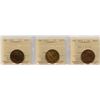 Image 1 : 1899, 1911 &1917 One Cent - ICCS Graded Lot of 3