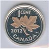 Image 2 : 2012 Gold Plated Silver Proof One Cent