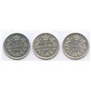 Image 1 : 1892, 1897 & 1898 Five Cents