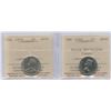 Image 1 : 1935 & 1964 Five Cents - ICCS Graded Lot of 2