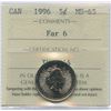 Image 1 : 1996 Five Cents - Far 6