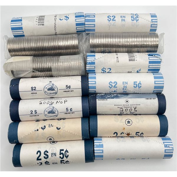 Five Cent Rolls - Lot of 14