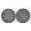Image 1 : 1880H & 1890H Twenty-Five Cents