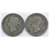Image 2 : 1880H & 1890H Twenty-Five Cents