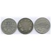 Image 1 : 1883H, 1886 & 1888 Twenty-Five Cents