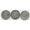 Image 2 : 1883H, 1886 & 1888 Twenty-Five Cents