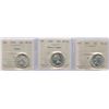 Image 1 : 1956, 1960 & 1961 Twenty-Five Cents