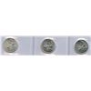 Image 2 : 1956, 1960 & 1961 Twenty-Five Cents