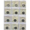 Image 2 : Twenty-Five Cents - Lot of 24 ICCS Graded Coins