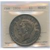 Image 1 : 1938 Silver Dollar