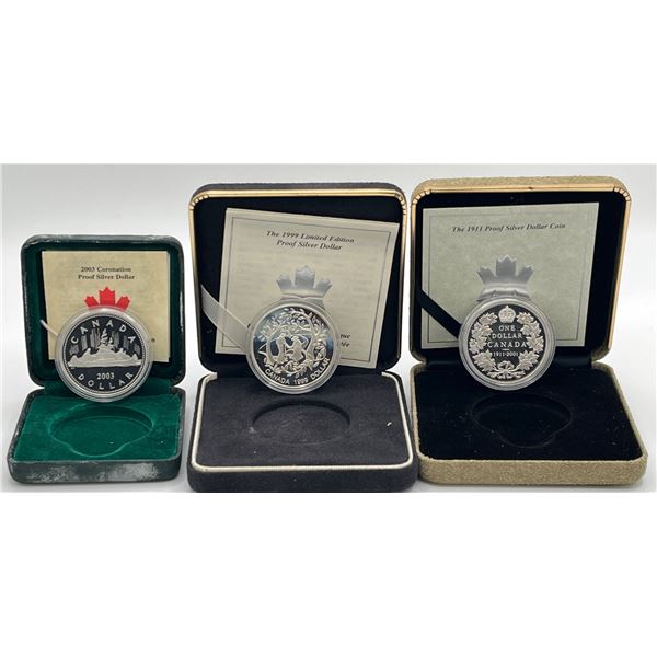 1999, 2001 & 2003 Silver Dollar