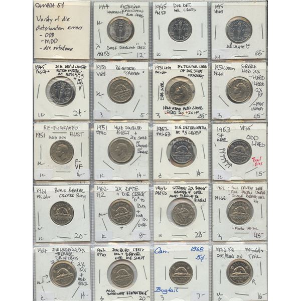 Canada 5cent Errors