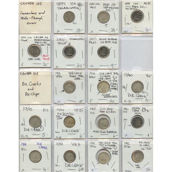 Canada 10cent Errors