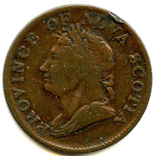 1832 Nova Scotia Half Penny Tokens - Lot of 8