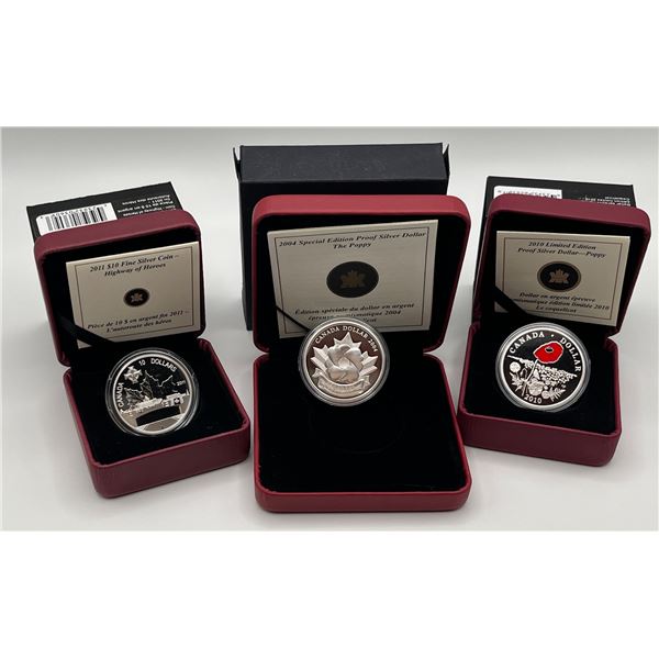 RCM Silver Coins - Lot of Three