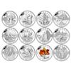 Image 2 : 2013 $10 O Canada Series: Pure Silver Set with Display Case