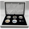 Image 1 : 2016 & 2017 Landscape Illusion $20 Fine Silver Set of 5