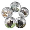 Image 2 : 2016 & 2017 Wildlife $20 Fine Silver Set of Five