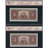 Image 2 : Bank of Canada $2, 1937 - Lot of 2