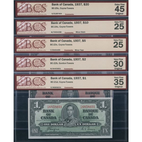 Bank of Canada 1937 Collection