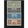 Image 2 : Bank of Canada $2 - $20, 1937 Banknotes - Lot of 4