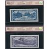 Image 2 : Bank of Canada $5 & $10, 1954 - Devil's Face