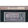 Image 1 : Bank of Canada $10, 1954 - Devil's Face