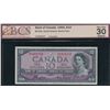 Image 1 : Bank of Canada $10, 1954 - Devil's Face