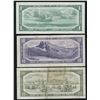Image 2 : Bank of Canada 1954, $1, $10 & $20 - Devils' Face Lot