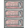 Image 1 : Bank of Canada $2, 1954 - Lot of 3 Consecutive
