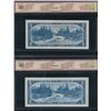 Image 2 : Bank of Canada $5, 1954 - Lot of 2 Replacements