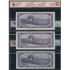 Image 3 : Bank of Canada $10, 1954 - Lot of 3