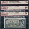Image 1 : Bank of Canada $20, 1954 - Lot of 3
