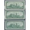 Image 2 : Bank of Canada $1, 1967 - Lot of 3 Consecutive
