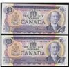 Image 1 : Bank of Canada $10, 1971 - Lot of 2