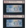 Image 2 : Bank of Canada $5, 2006 - Lot of 4 Consecutive Replacements