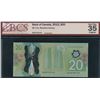 Image 1 : Bank of Canada $20, 2012 - Scarce BSW Prefix