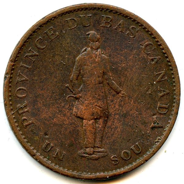Lot of Eleven Lower Canada And Province Of Canada Tokens.