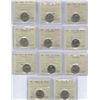 Image 1 : Canadian Five Cents - ICCS Graded Lot of 11
