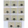 Image 2 : Canadian Five Cents - ICCS Graded Lot of 23