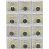 Image 1 : Canadian Five Cents - ICCS Graded Lot of 24