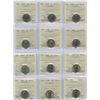 Image 2 : Canadian Five Cents - ICCS Graded Lot of 24