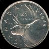 Image 2 : 1949 Twenty-Five Cents - Specimen