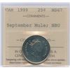 Image 1 : 1999 Twenty-Five Cents - September Mule