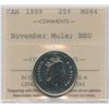 Image 1 : 1999 Twenty-Five Cents - November Mule