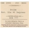Image 3 : 2000 Twenty-Five Cents - Pride Rotated Die 90 Degrees
