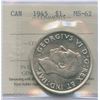 Image 1 : 1945 Silver Dollar