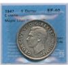 Image 1 : 1947 Silver Dollar - Maple Leaf ; Double HP