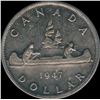 Image 2 : 1947 Silver Dollar - Pointed 7; Quadruple HP